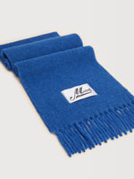 Load image into Gallery viewer, Marni Alpaca Wool Scarf Blue
