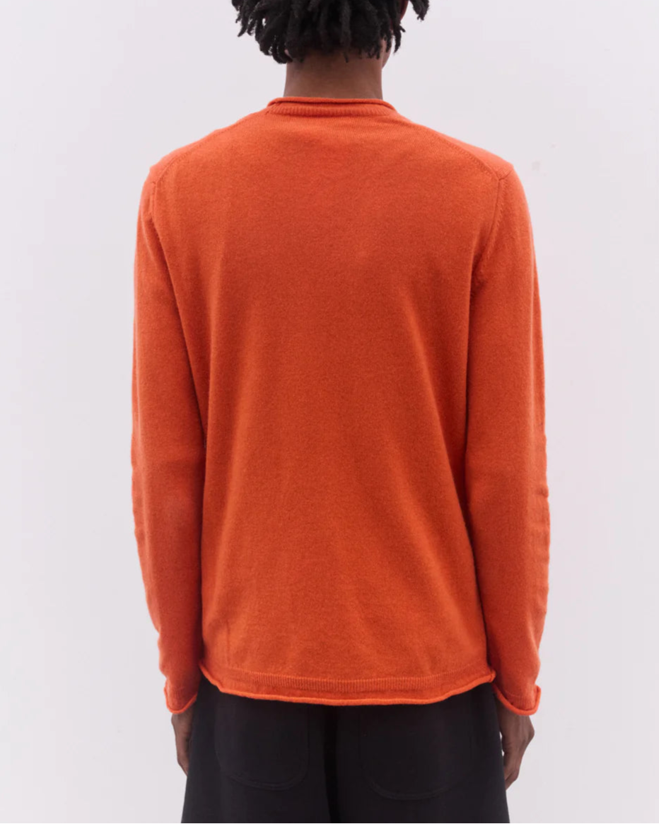 Comme Des Garçons Rolled Hem Sweater Orange
