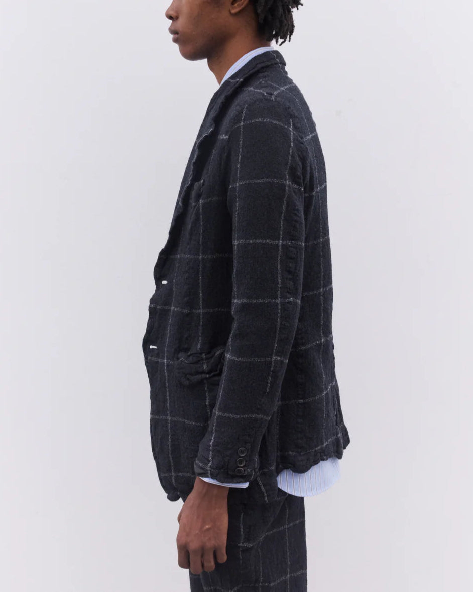 Comme Des Garçons Jacket In Window Grille Check