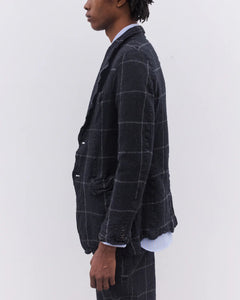 Comme Des Garçons Jacket In Window Grille Check