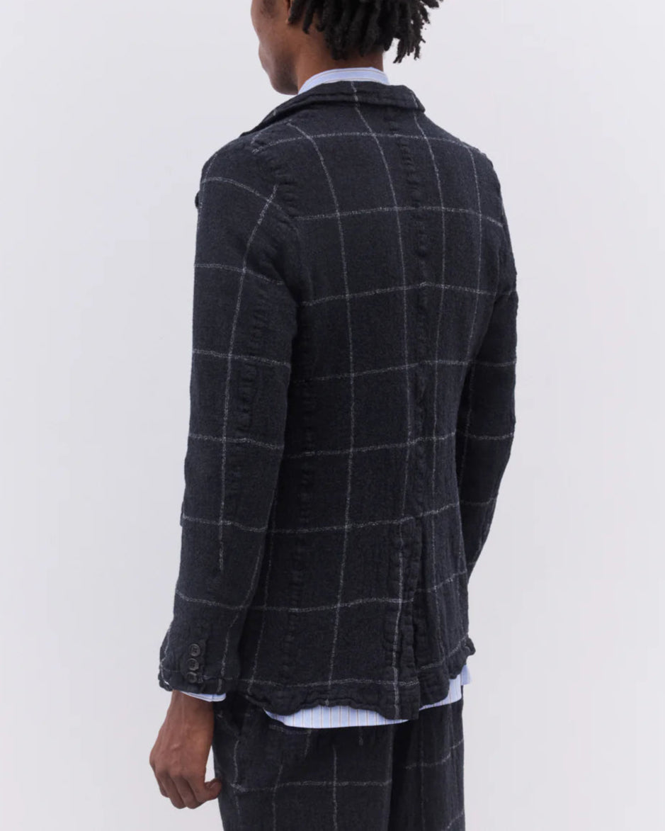 Comme Des Garçons Jacket In Window Grille Check