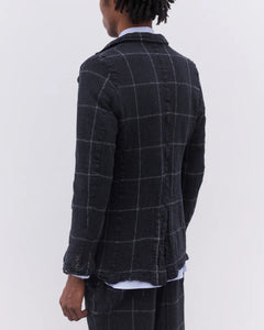 Comme Des Garçons Jacket In Window Grille Check