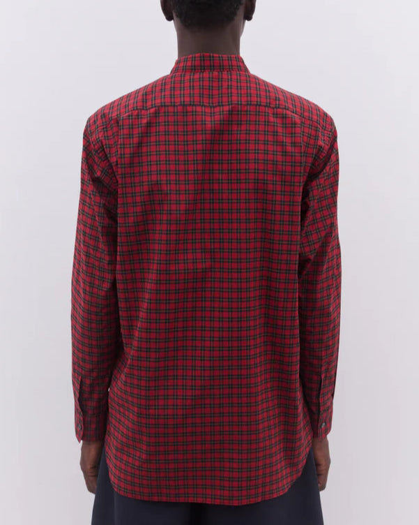 Comme Des Garçons Tartan Multi Colour Block Shirt