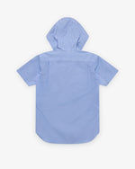 Load image into Gallery viewer, Comme Des Garçons Hooded Short Sleeve Shirt Blue
