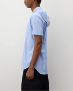 Load image into Gallery viewer, Comme Des Garçons Hooded Short Sleeve Shirt Blue
