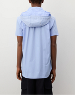 Load image into Gallery viewer, Comme Des Garçons Hooded Short Sleeve Shirt Blue
