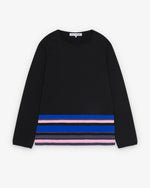 Load image into Gallery viewer, Comme des Garçons Blue Pink Stripe Knit Sweater
