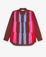 Load image into Gallery viewer, Comme Des Garçons Tartan Multi Colour Block Shirt
