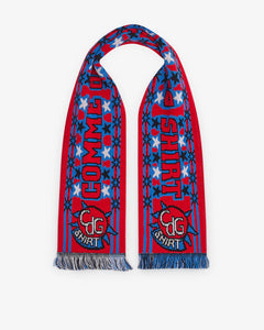 Comme Des Garçons Football Scarf Red Blue