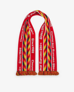 Comme Des Garçons Football Scarf Red Yellow