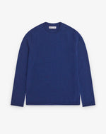 Load image into Gallery viewer, Comme Des Garçons Rolled Hem Sweater Navy
