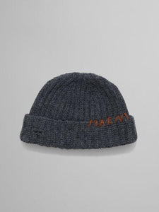 Marni Grey Shetland Wool Beanie