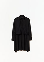 Load image into Gallery viewer, Plan C Wool Shirt With Tail Black
