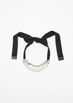 Load image into Gallery viewer, Plan C Silver Double Chain Necklace With Knot
