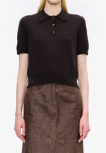 Load image into Gallery viewer, A.P.C. Ruby Polo Shirt Chestnut Brown
