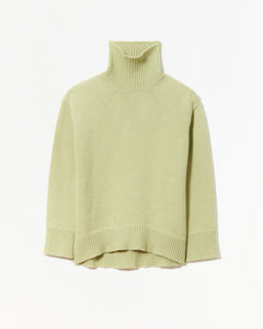 Plan C Cashmere Turtleneck Sweater Pistachio