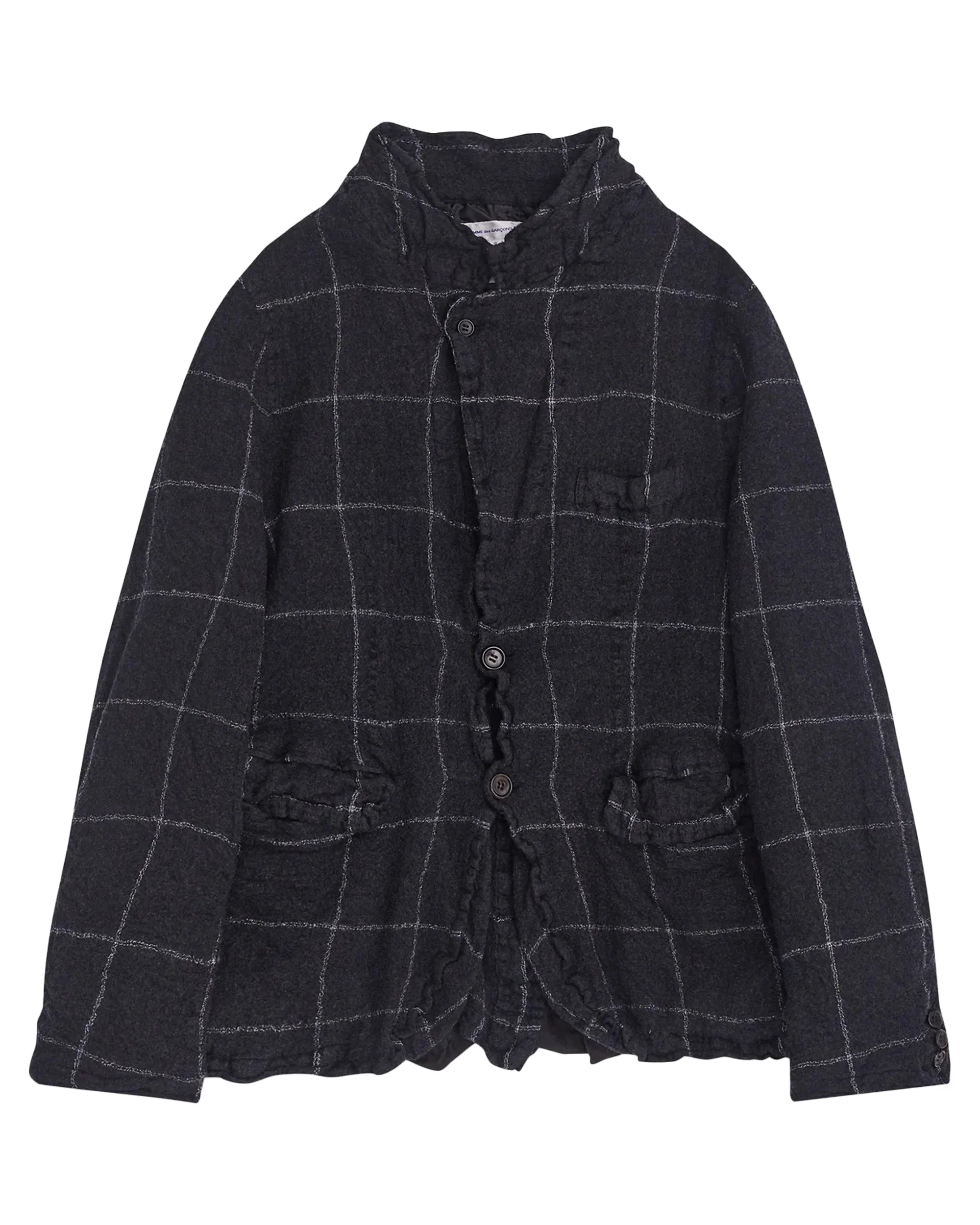 Comme Des Garçons Jacket In Window Grille Check