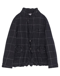 Comme Des Garçons Jacket In Window Grille Check