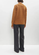 Load image into Gallery viewer, Plan-C Tobacco Jacquard Crew Neck Sweater
