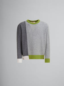 Marni Maglione In Cashmere Grigio Color Block