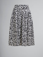 Load image into Gallery viewer, Marni Poplin Midi Skirt With Black And White Pop Fields Motif
