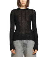 Load image into Gallery viewer, Haikure 'Sey' Semi-Sheer Knitwear Black
