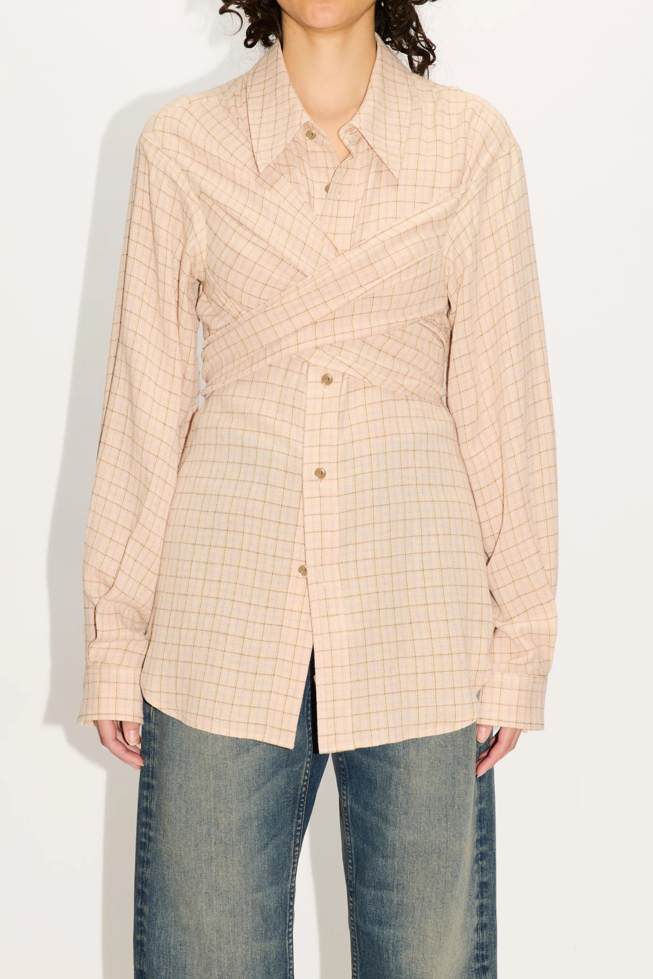 HOPE Wrapover Shirt Airy Pink