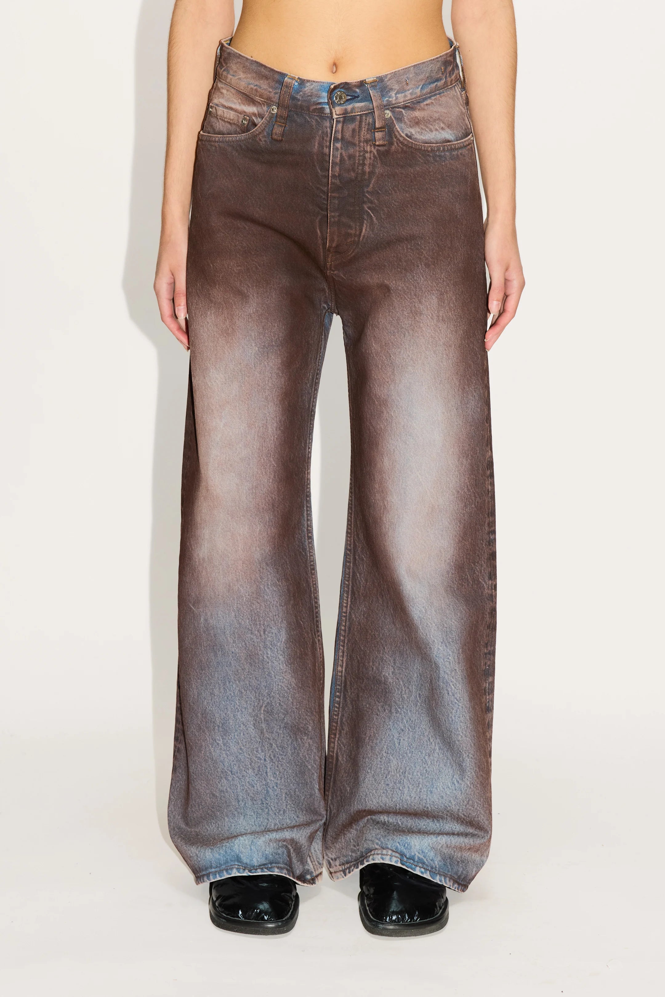 HOPE Wide-Leg Jeans In Vintage Clay Coat