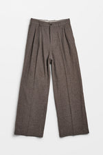 Load image into Gallery viewer, HOPE Loose Fit Trousers In Wavy Beige Twill
