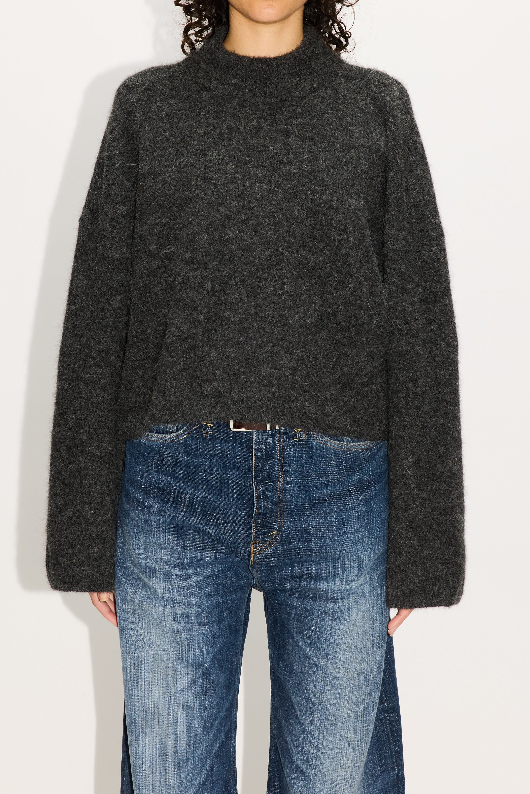 HOPE Cropped Oversized Sweater