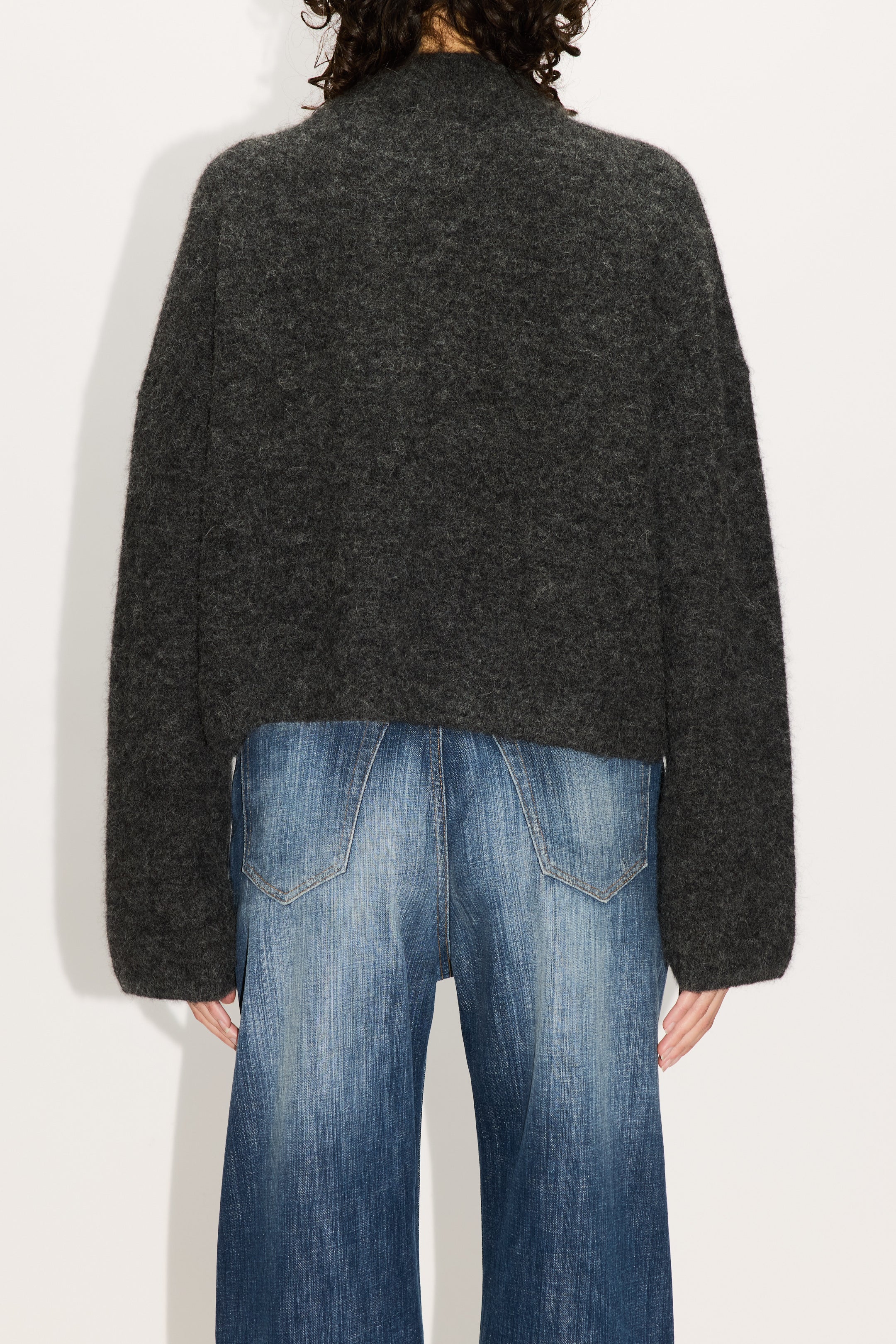 HOPE Cropped Oversized Sweater