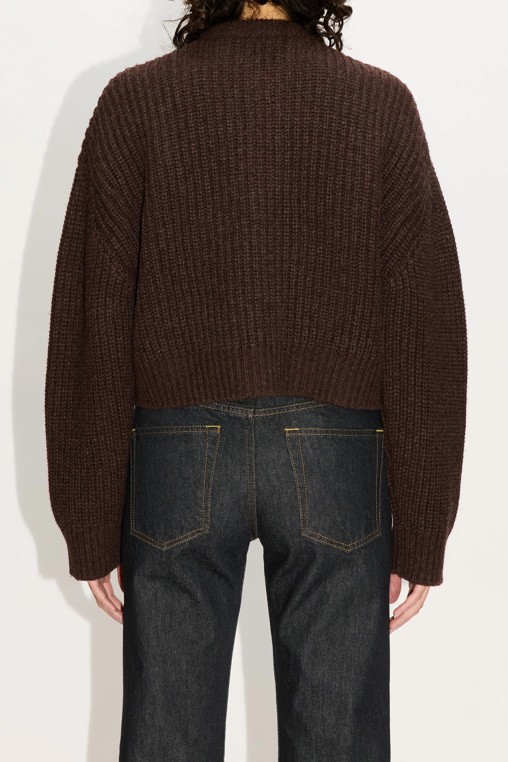 HOPE Bomber Cardigan Red Earth Melange