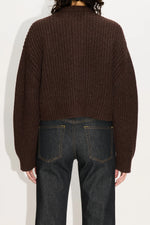Load image into Gallery viewer, HOPE Bomber Cardigan Red Earth Melange
