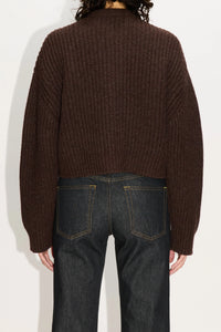 HOPE Bomber Cardigan Red Earth Melange