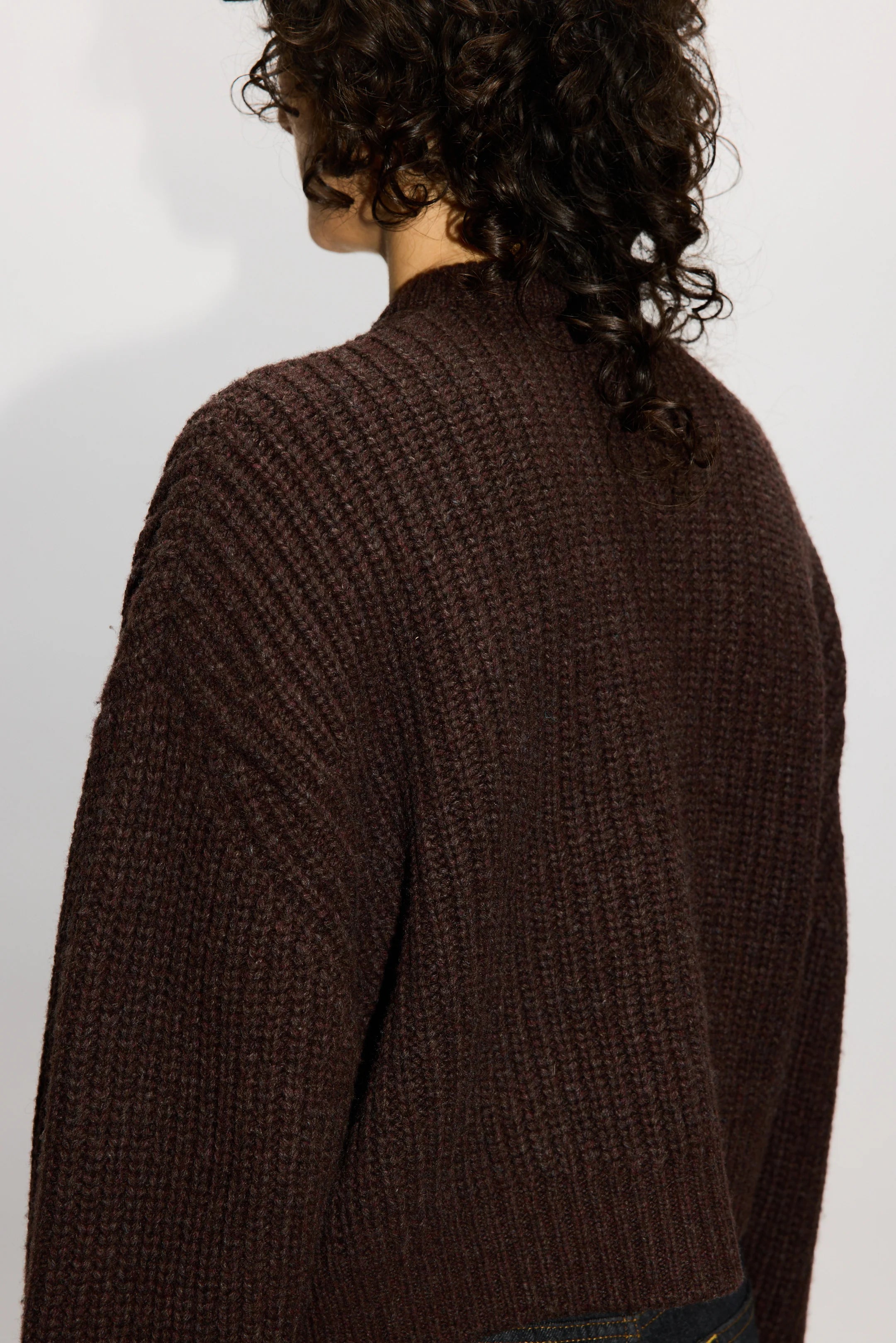 HOPE Bomber Cardigan Red Earth Melange
