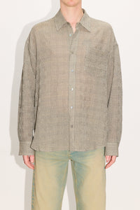 HOPE Wide Fit Shirt Crinkled Grey