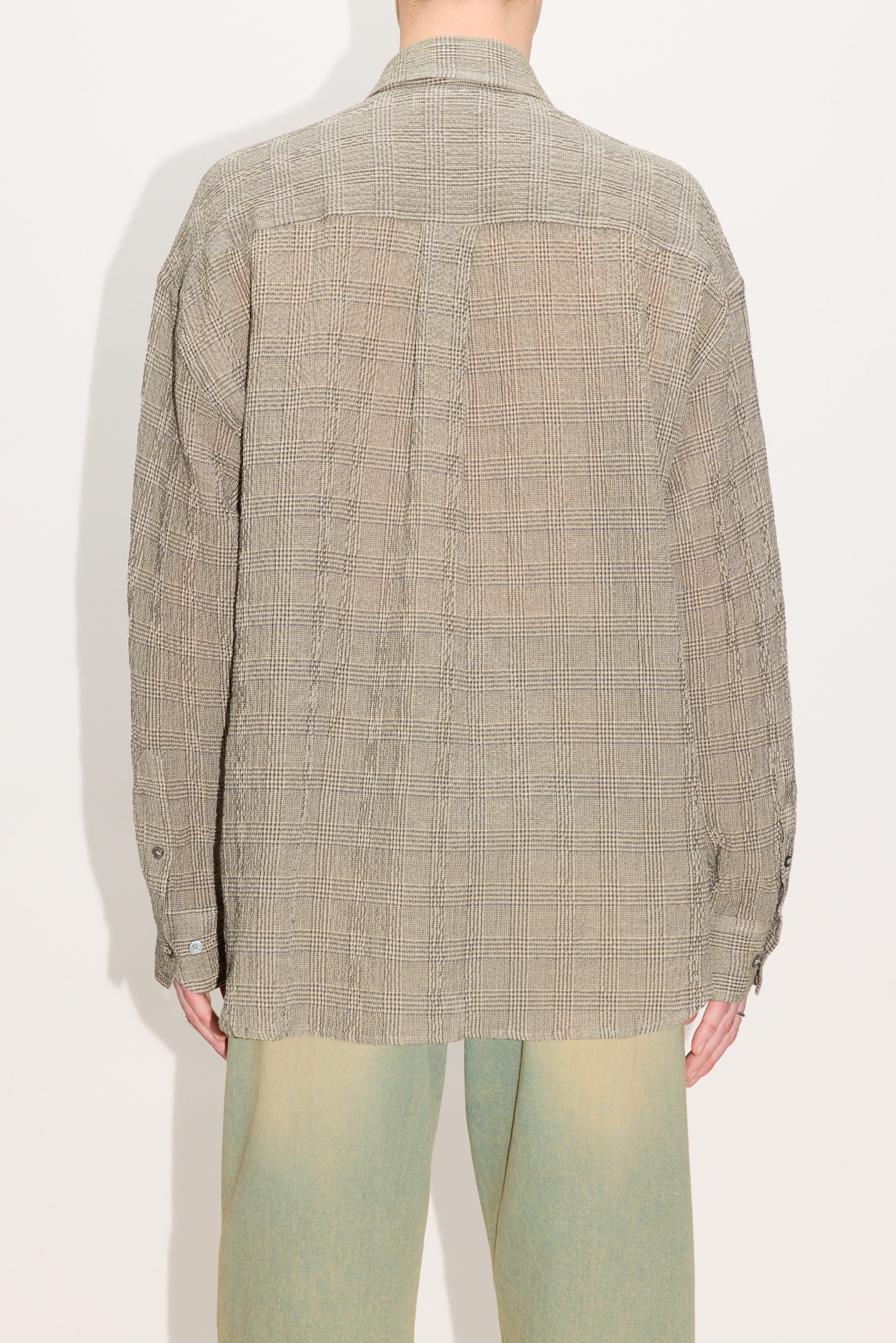 HOPE Wide Fit Shirt Crinkled Grey