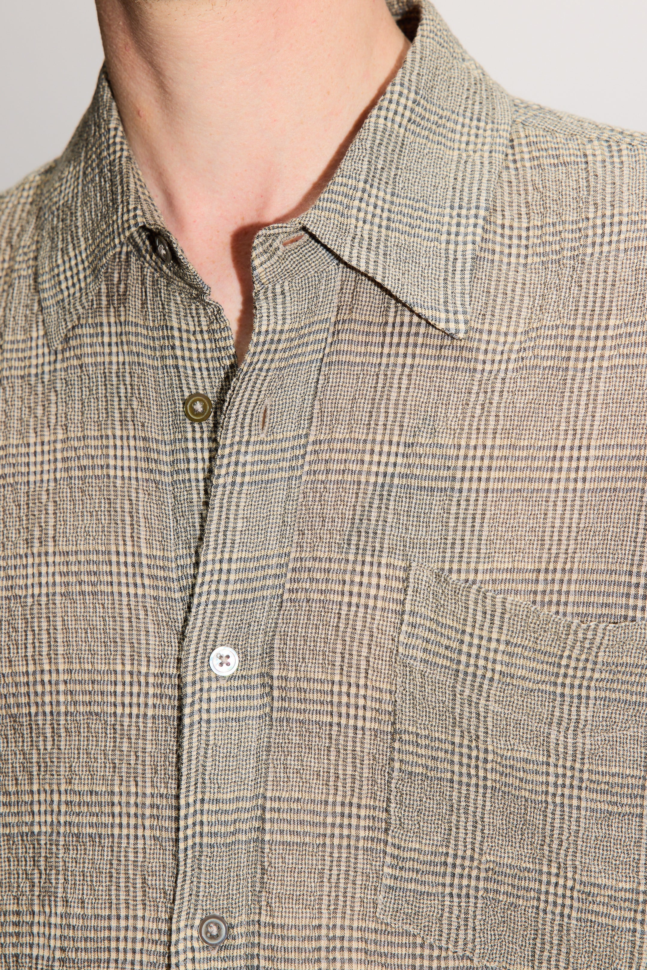 HOPE Wide Fit Shirt Crinkled Grey