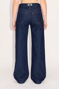 HOPE 'Shake' Low-Waist Wide-Leg Jeans Rinsed Indigo