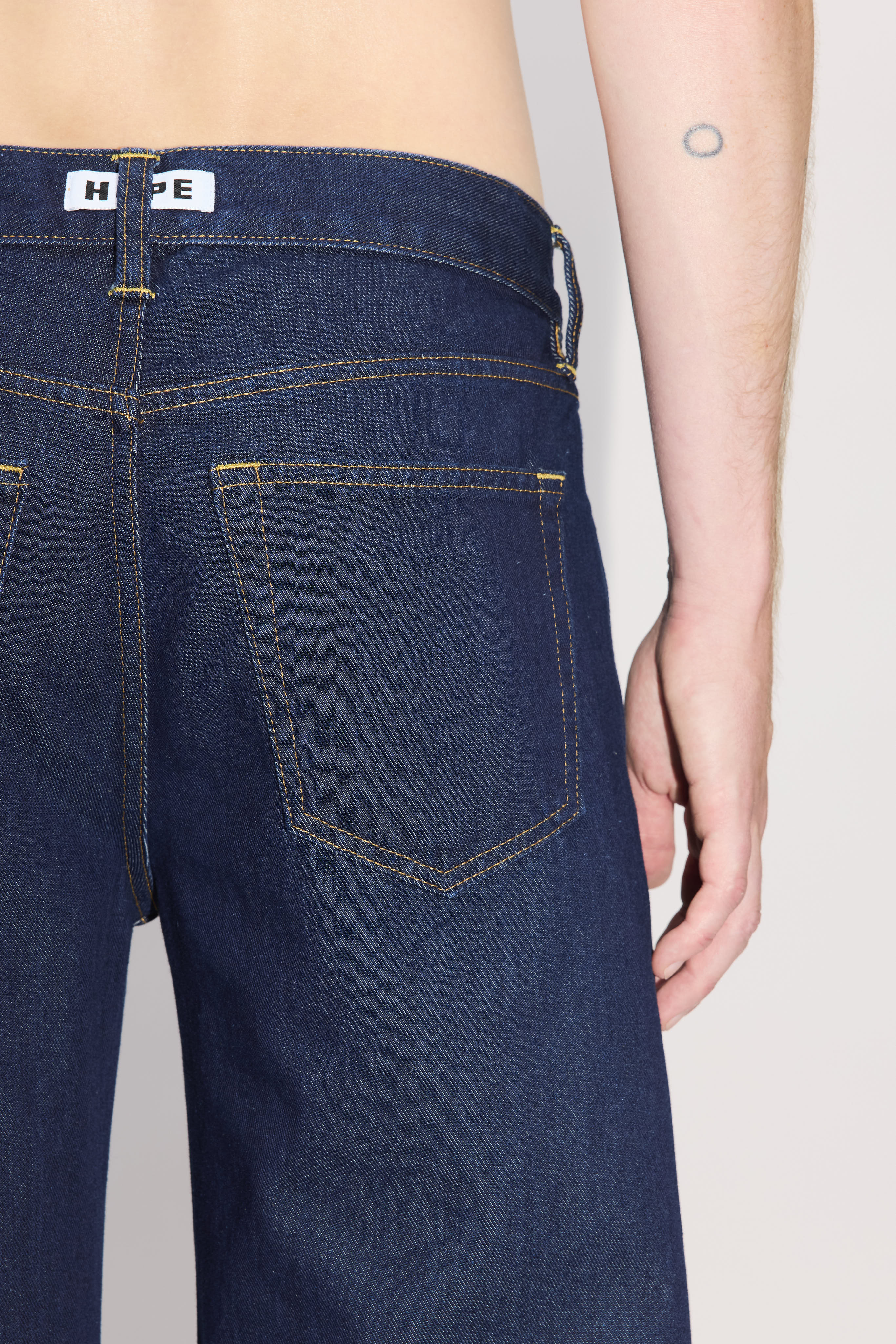 HOPE 'Shake' Low-Waist Wide-Leg Jeans Rinsed Indigo
