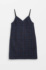 Load image into Gallery viewer, HOPE Slip Dress Navy Check
