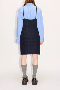 HOPE Slip Dress Navy Check