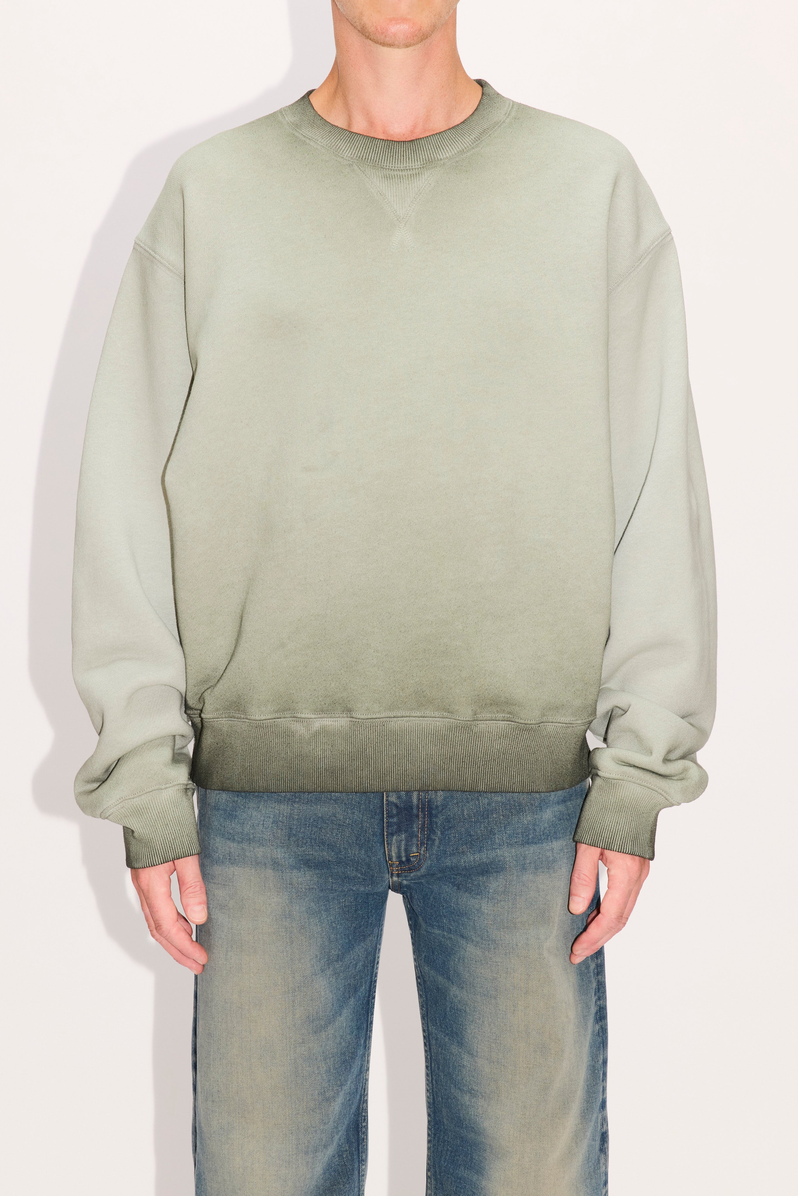 HOPE Oversized Sweatshirt In Green Fade