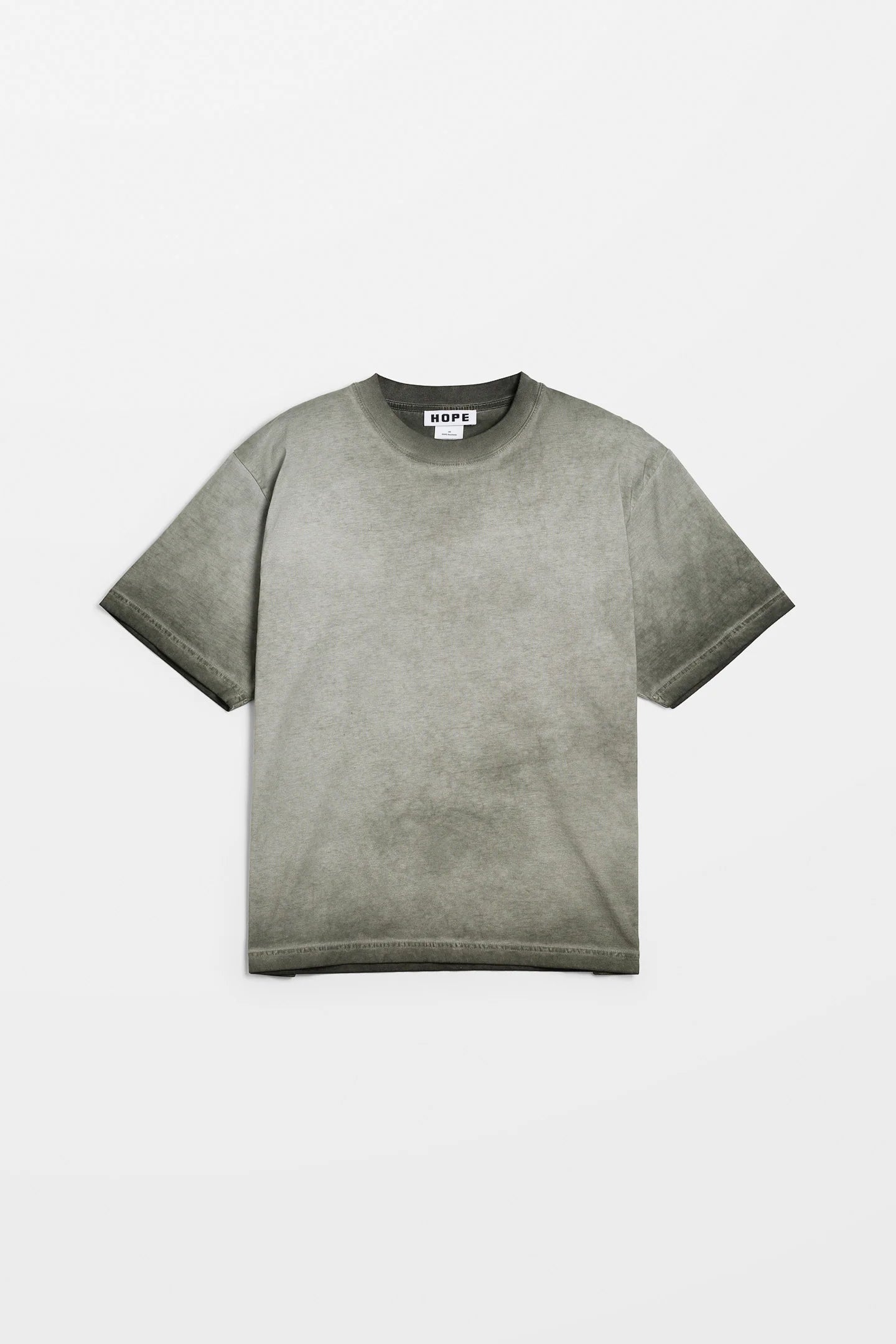HOPE Boxy T-Shirt In Green Fade