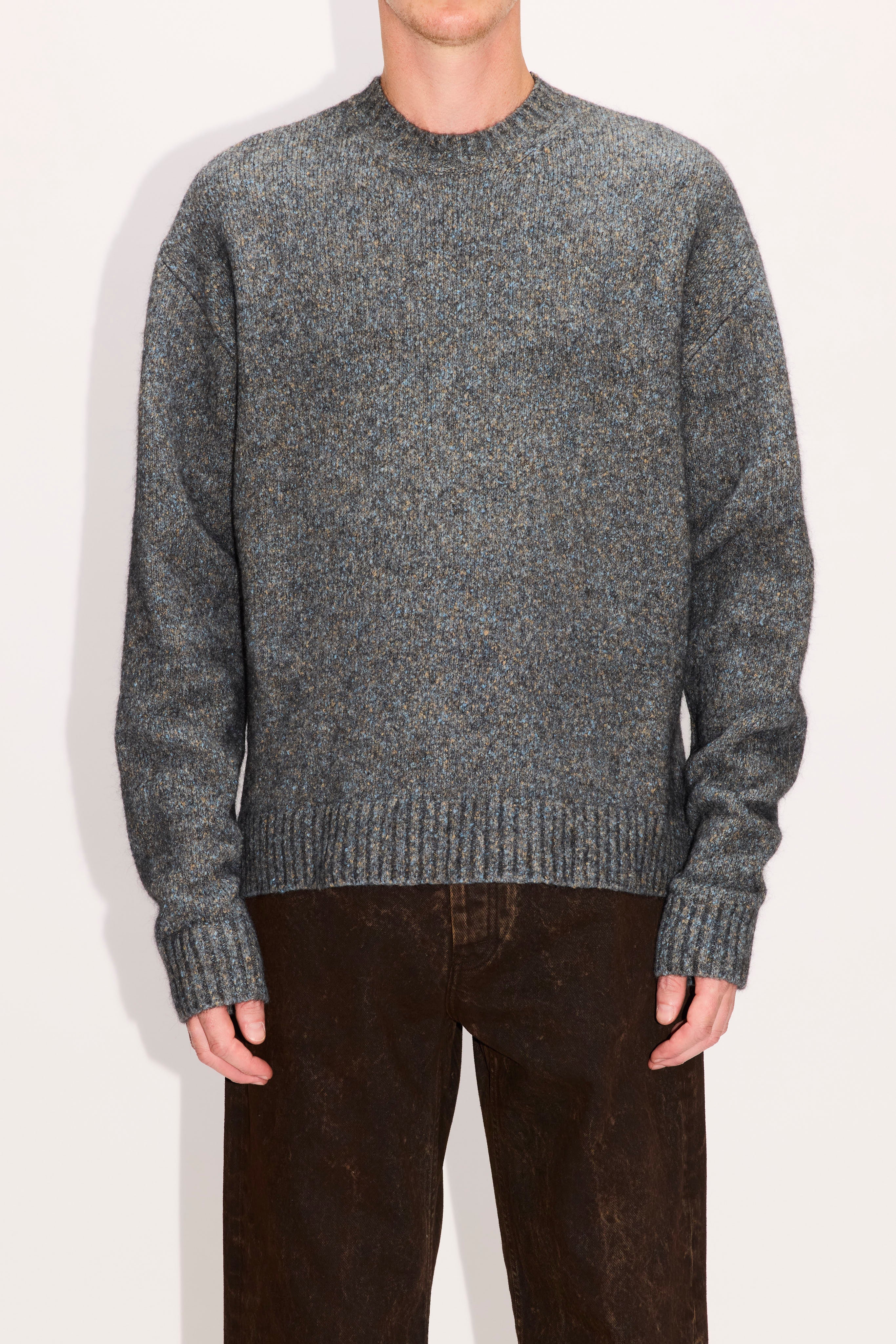 HOPE Relaxed Sweater Dusty Blue Melange