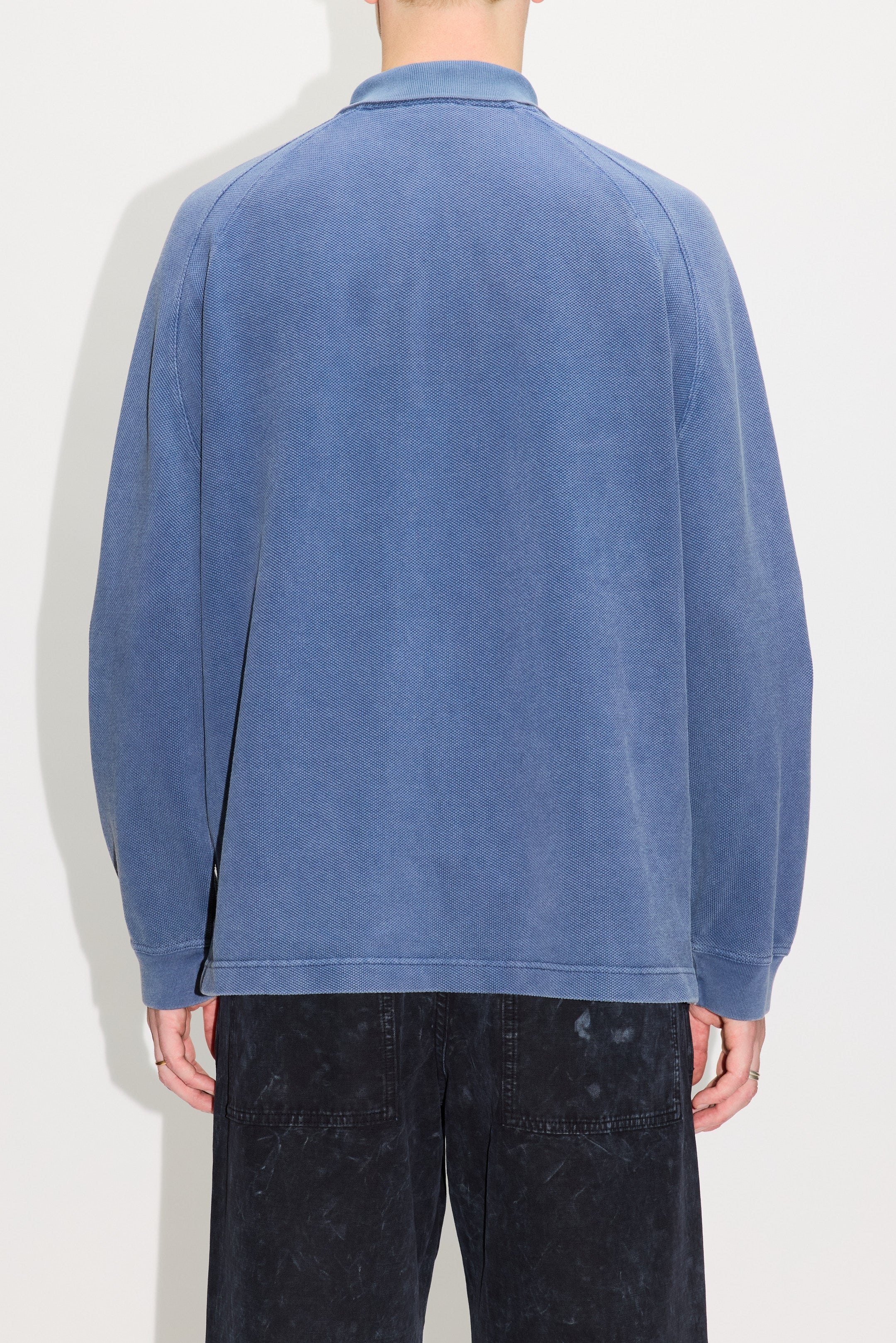 HOPE Defense Sweatshirt In Faded Navy Pique