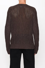 Load image into Gallery viewer, HOPE Relaxed Sweater Brown Bark Rib
