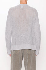 Load image into Gallery viewer, HOPE Relaxed Sweater Cold Grey Bark Rib
