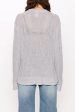 Load image into Gallery viewer, HOPE Relaxed Sweater Cold Grey Bark Rib
