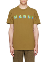 Load image into Gallery viewer, Marni Khaki Logo T-shirt
